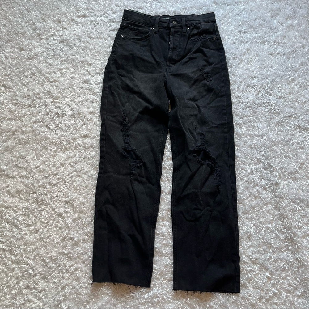 wild fable black distressed high waisted jeans